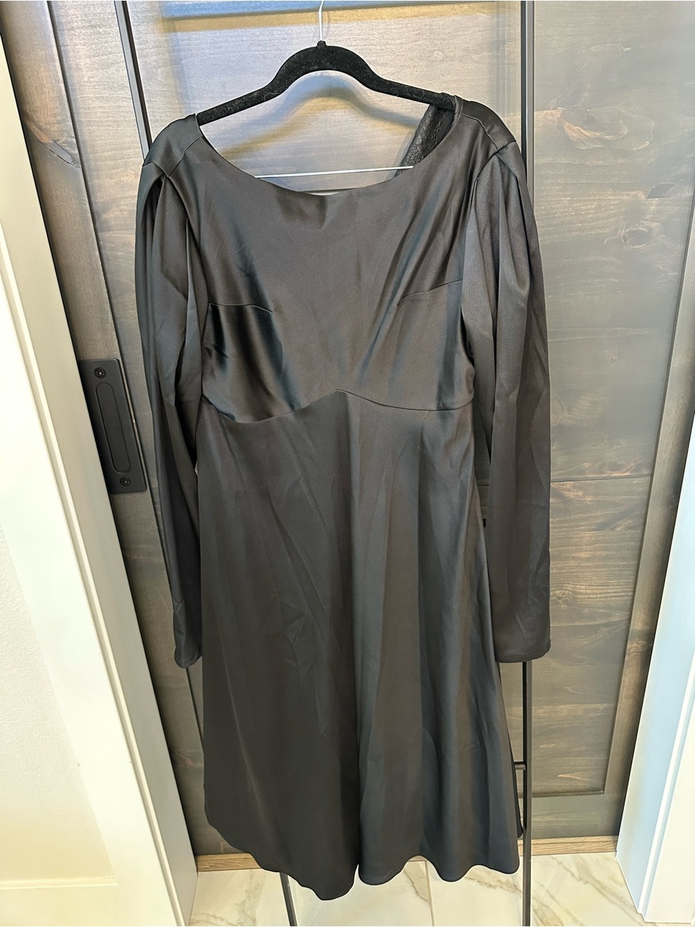 Classic Black Long-Sleeve Women’s Dress